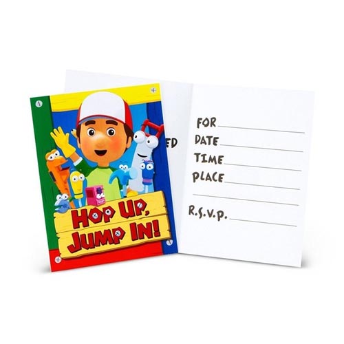 Handy Manny Party Invitations Handy Manny Party Invitations